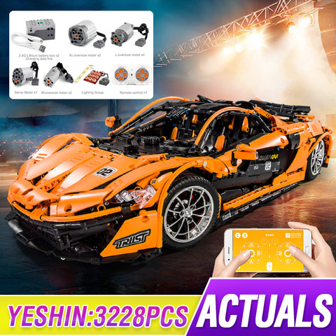 Bloques de construcción Mould King APP RC serie de coches P1 Hypercar 1:8, supercarreras, vehículo Motor eléctrico, juguetes, regalos de navidad ► Foto 1/6