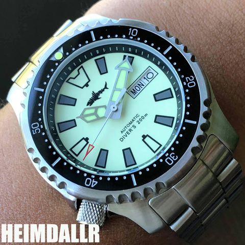 Heimdallr-Reloj de buceo Vintage abulón para hombre, zafiro, 200M, resistente al agua, japonés, NH36A, movimiento automático, luminoso, masculino ► Foto 1/6