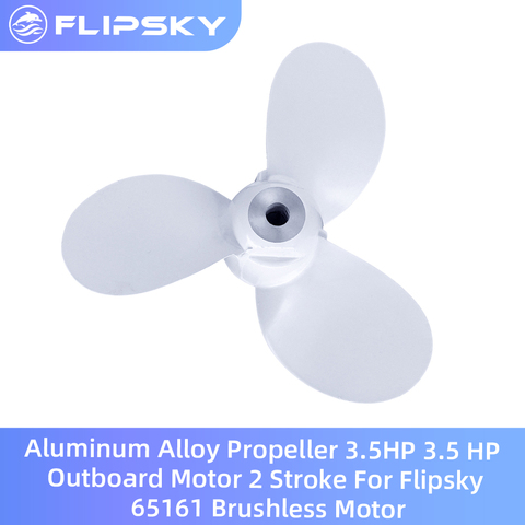 Hélice de aleación de aluminio 3.5HP 3,5 HP, Motor fueraborda de 2 tiempos para Motor sin escobillas Flipsky 65161 ► Foto 1/6