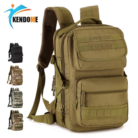 Mochila Táctica Militar Molle de camuflaje del ejército para hombre, mochila impermeable para senderismo, Camping, deportes al aire libre, 20L ► Foto 1/6