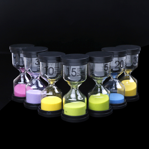 Mini temporizadores de reloj de arena para escritorio, en 7 colores temporizador de reloj de arena, 1/3/5/10/15/20/30 minutos, cepillo de dientes, adorno para el hogar, 1 ud. ► Foto 1/6