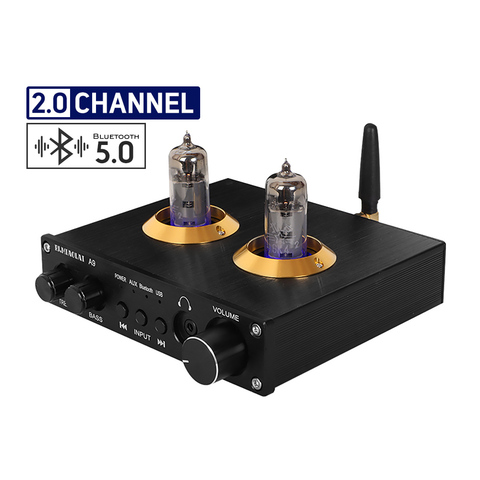 PJ? MIAOLAI 6K4 vacío bilis preamplificador de NE5532 OP AMP AUX Bluetooth 5,0 USB RCA estéreo HIFI Mini auriculares preamplificador 16-300ohm ► Foto 1/5