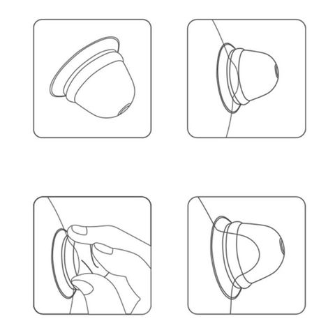 Pezón Corrector planas para Pezones invertidos tetina de silicona suave extractor aspirador ► Foto 1/5