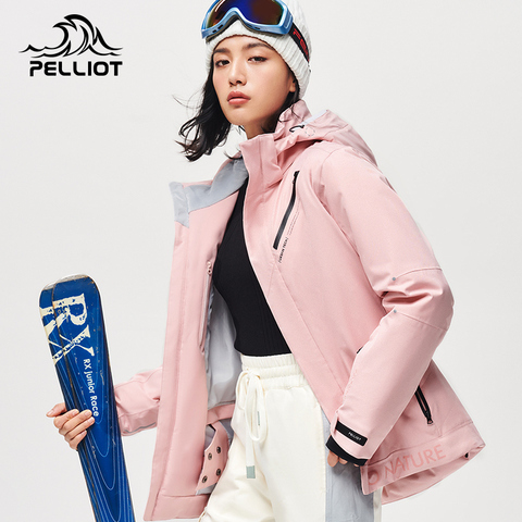 Peliot-traje de esquí para mujer, chaqueta térmica impermeable transpirable para Snowboard, abrigo para mujer, abrigo para exteriores de otoño ► Foto 1/6