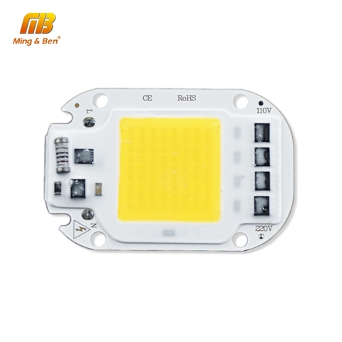 Chip de lámpara LED COB 20W 30W 50W AC 110V 220V cuentas inteligentes IC LED para DIY bombilla de luz LED de cultivo día blanco frío blanco cálido blanco ► Foto 1/6