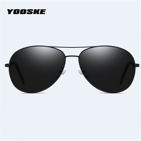 Gafas de sol polarizadas de marca YOOSKE para hombre y mujer, gafas de sol para conducir, gafas Vintage rectangulares antiuv ► Foto 1/6