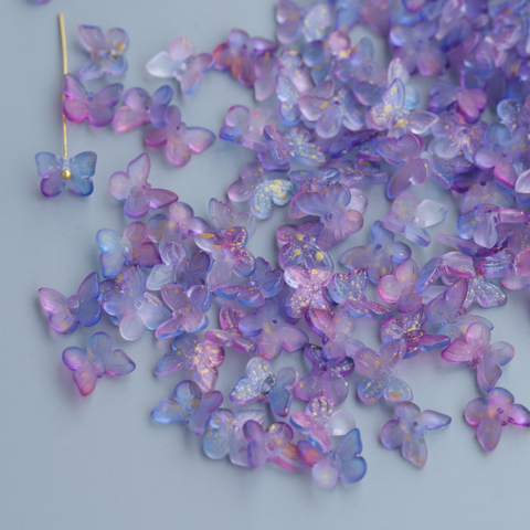 50 unids/lote AB Color de cristal checo de la mariposa cuentas espaciadoras sueltas de costura perlas para joyería hacer componentes manualidades DIY ► Foto 1/6