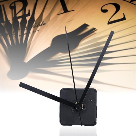 Reloj silencioso movimiento Kits de pared silencioso mecanismo de movimiento para reloj de cuarzo para DIY reloj de reemplazo (recto negro reloj de mano) ► Foto 1/6