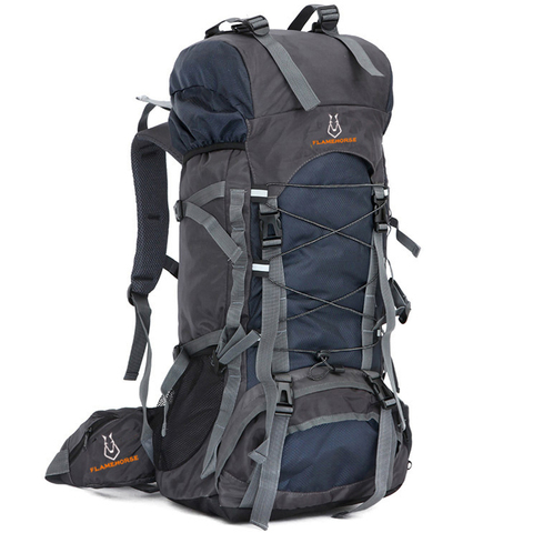 Mochila de viaje para hombre y mujer, 60L impermeable de nailon de bolsa seca, para exteriores, Camping, montañismo y senderismo ► Foto 1/6