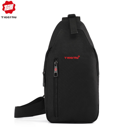 ¡Novedad! Bolso bandolera Tigernu a la moda para hombre, bandolera a prueba de salpicaduras, bolso de mensajero, Mini Ipad, cinturón para teléfono móvil, bolso de pecho, Bolso pequeño para hombre ► Foto 1/6