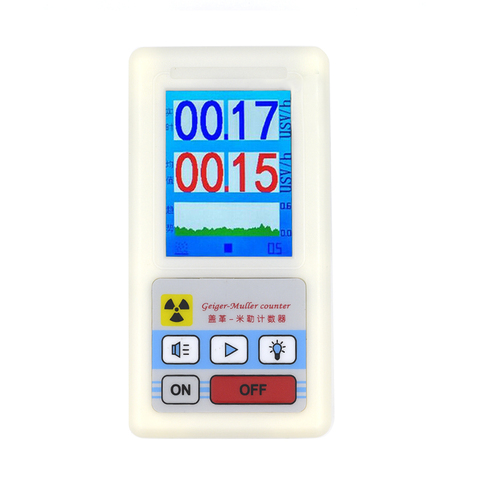 Geiger-Detector de radiación Nuclear, pantalla de visualización, contador de Geiger, Detector de rayos X, Detector de Beta Gamma, contador de Geiger, Detector de radioactividad ► Foto 1/6