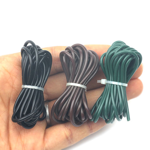 1 Uds 1m/2m 3 colores DIY silicona suave tubo de aparejo equipo de pesca de carpa plataformas de silicona tubo de aparejo de cuerda, líneas de pesca Anti enredo ► Foto 1/6