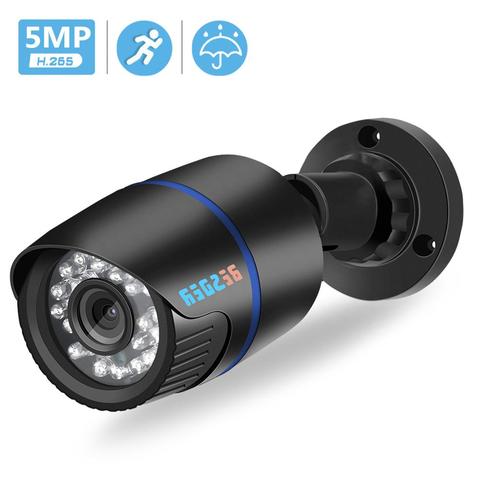 BESDER-cámara IP de seguridad para el hogar, videovigilancia de 5MP/3MP/2MP con cable H.265, impermeable IP66, ONVIF, 20m, visión nocturna ► Foto 1/6