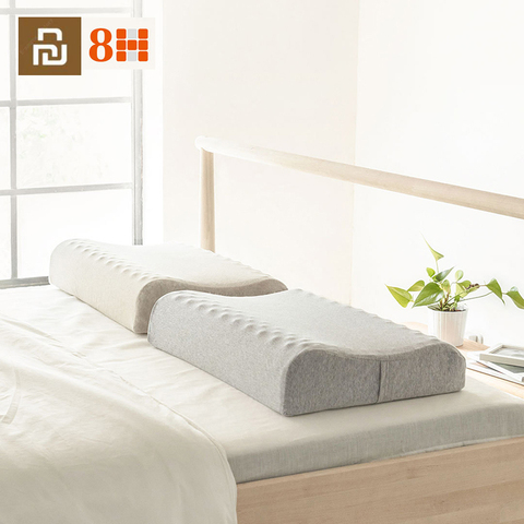 Youpin 8H x 60x40cm Natural almohada de látex para masajes SPA Z3 dormir almohada masaje Cervical salud cuidado de cabeza y cuello almohada caso ► Foto 1/6