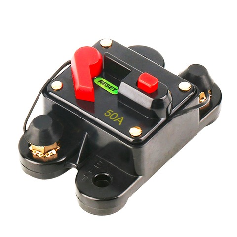 50A 60A 80A 100A 125A 150A 200A opcional de coche de Audio circuito de linea interruptor fusible para 12V Protección SKCB-01-100A gran oferta ► Foto 1/1