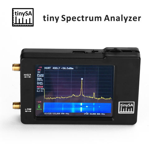 TinySA-analizador de espectro de audio portátil, dispositivo analizador de espectro de audio a 2,8 MHz con batería, pantalla de 100 pulgadas, 350 kHz ► Foto 1/6