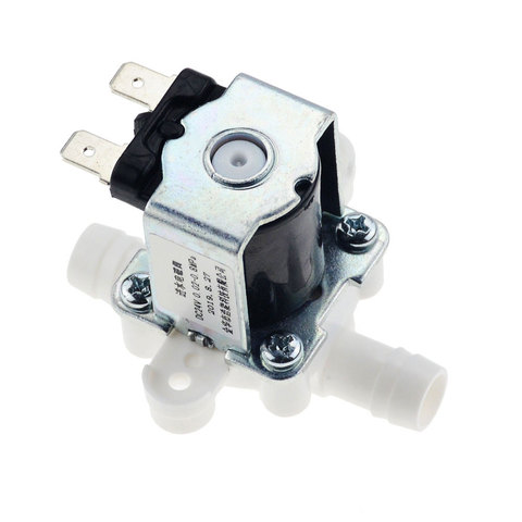 Válvula Solenoide eléctrica magnética de presión normalmente cerrada, interruptor de flujo de entrada de aire y agua, 24V DC 12V 220V ► Foto 1/6