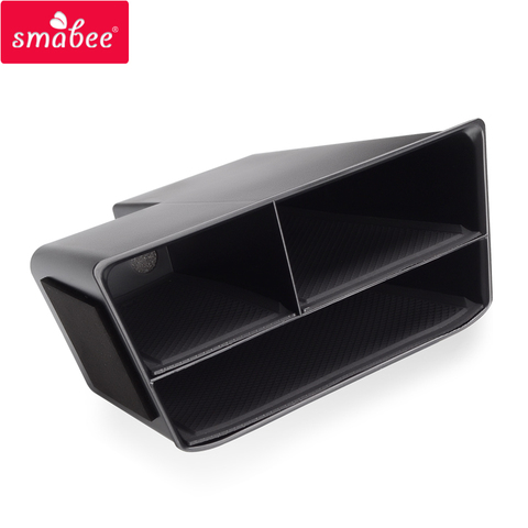 Smabee-compartimento central para coche, caja de almacenamiento para VW POLO 2022 Plus GTI, para salpicadero, accesorios de POLO Volkswagen, color negro ► Foto 1/6