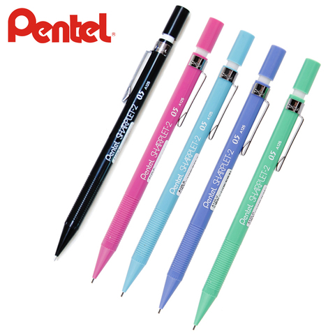 Pentel Sharplet-2-lápiz mecánico menurut, A125-P, bergerak, 0,5mm, Color Japón, negro/azul/Verde/azul claro/rosa, 1 ud. ► Foto 1/6