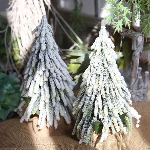 Árbol de Navidad regalos Pino artificial árbol de mesa escritorio adorno para casa, centro comercial ventana nieve abeto decoración de Navidad ► Foto 1/6