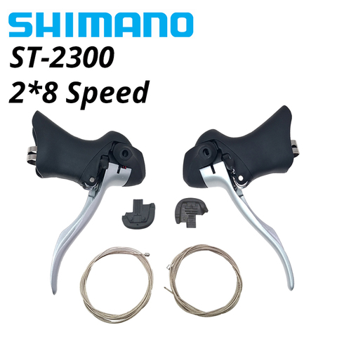 SHIMANO Claris-palanca de control Dual para bicicleta de carretera, 8 velocidades, ST-2300, 8 s, izquierda y derecha, interruptor de 8v, 2300 ► Foto 1/5