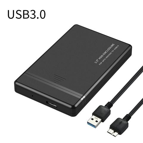 Funda de disco duro 2,5 SATA a USB 3,0 carcasa de disco duro para SSD disco HDD caja tipo C 3,1 soporte UASP HD disco duro externo ► Foto 1/1