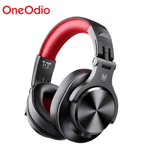 Oneodio A70 inalámbrico Bluetooth 5,0 auriculares con cable profesional auriculares de DJ y estudio portátil auriculares para Monitor de registro ► Foto 1/6