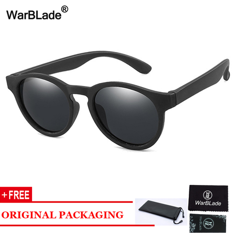 WarBlade-gafas de sol polarizadas redondas para niños y niñas, lentes de seguridad de silicona para bebés, UV400 ► Foto 1/6