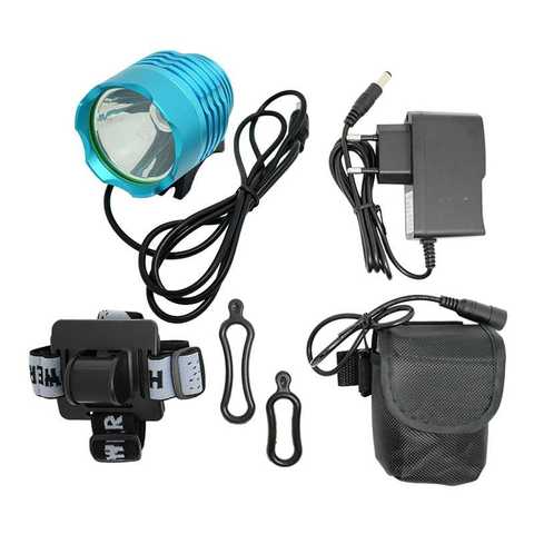 XML-Luz LED de bicicleta T6 de 1800LM, luz delantera de la bicicleta, resistente al agua, linterna para ciclismo de montaña, batería de 18650 y cargador ► Foto 1/6