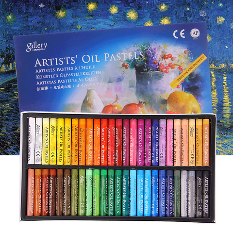 Pastel de aceite de 48 colores para artistas, grafiti para estudiantes, pintura Pastel seca, pluma de dibujo, suministros de Arte de papelería escolar, conjunto de cera blanda ► Foto 1/6