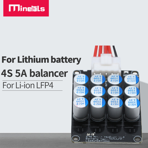 4s-Paquete de batería de litio 5a, ecualizador activo, balanceador, Lifepo4, Li-Ion, batería LTO, placa de equilibrio BMS de transferencia de energía ► Foto 1/6