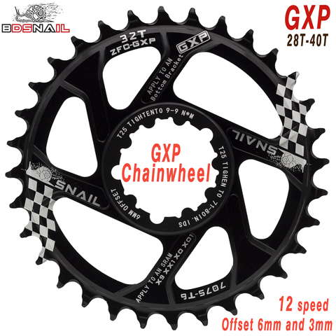 MTB GXP bicicleta platos y bielas piñón fijo manivela 30T 32T 34T 36T 38T 40T anillo de cadena de Chainwhee sram gx xx1 X1 x9 gxp águila NX ► Foto 1/6