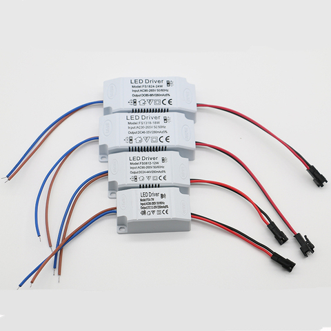 Fuente de alimentación LED de 1W-24W, adaptador de controlador de 280mA con enchufe SM, AC90-265V, transformador de iluminación para Panel de luz LED Downlight ► Foto 1/4