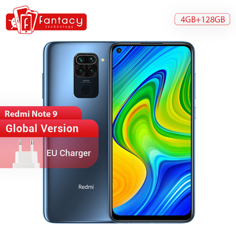 Versión Global Xiaomi Redmi Nota 9 Smartphone NFC GB 64GB 128GB Helio G85 6,53 48MP AI Quad Cámara Note9 teléfonos móviles 5020mAh ► Foto 1/6