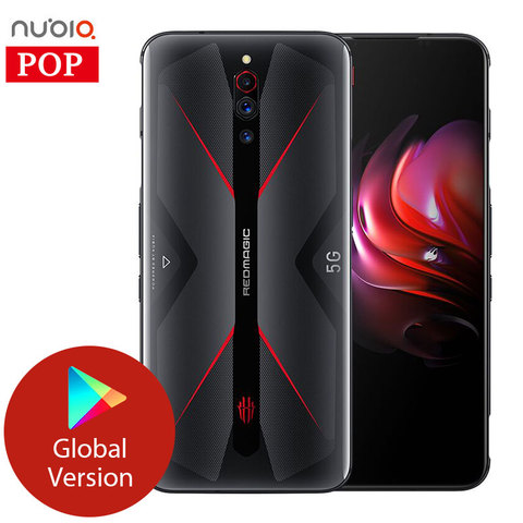 Nubia magia roja, 5G versión Global SmartPhone Snapdragon 865 WIFI 6 Redmagic teléfono móvil 64.0MP 6,65 ''4500mAh NFCGoogle jugar ► Foto 1/6