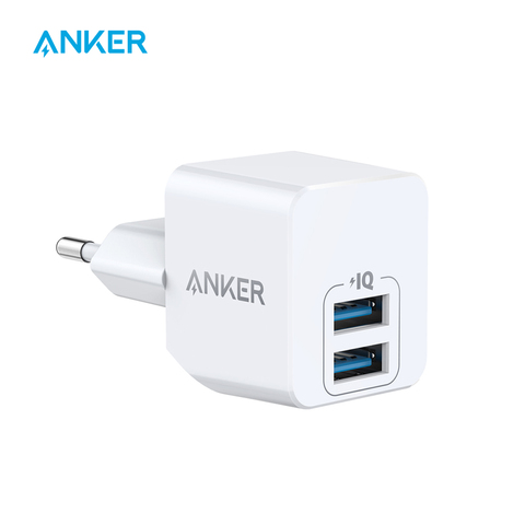 Anker USB cargador Anker PowerPort Mini puerto Dual cargador de teléfono súper compacto cargador de pared USB 2.4A de salida ► Foto 1/6