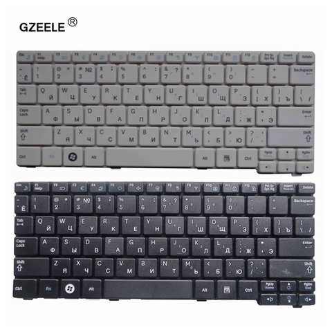 GZEELE-teclado ruso para ordenador portátil, NP-N145, negro/blanco, para Samsung N150 plus, N143, N145, N148, N158, NB30, NB20, N102, N102S ► Foto 1/6