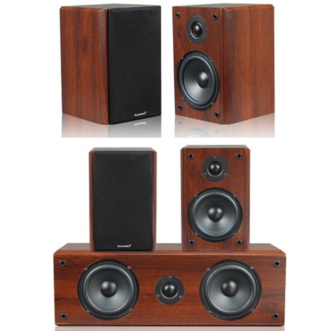 KYYSLB-altavoces estéreo Surround de madera para cine en casa, HIFI 5,1, 20W, 4 Ohm, Centro envolvente ► Foto 1/6