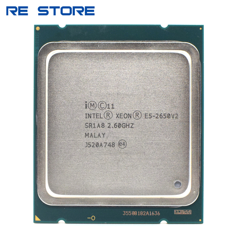 Intel Xeon E5 2650 V2 LGA 2011 procesador de CPU 8 CORE 2,6 GHz 20M 95W SR1A8 E5 2650V2 apoyo X79 placa base ► Foto 1/2