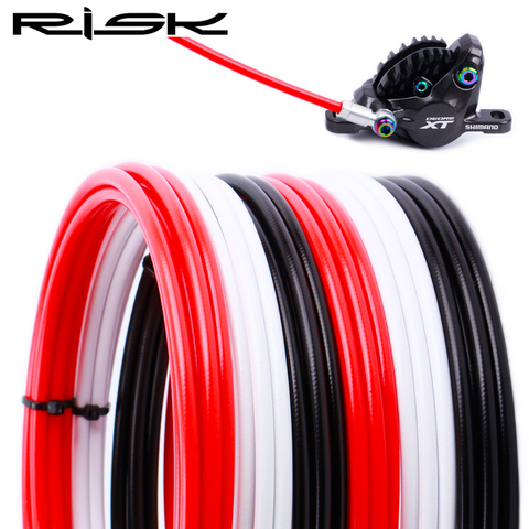 RISK-manguera de freno de disco hidráulico RC112 Pro para bicicleta de montaña, adaptador de ajuste rápido de 5mm, nailon trenzado para sistema M355 BH59 de 1/2,5 M ► Foto 1/6