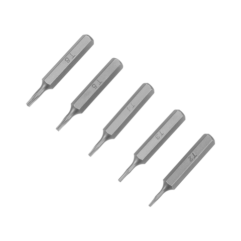 Juego de 5 uds. Torx de uxcell de brocas, vástago hexagonal de 5/32 pulgadas T2 T3 T4 T5 T6, Juego de puntas de destornillador de 28mm de longitud, Kit de herramientas para destornillador S2 ► Foto 1/3