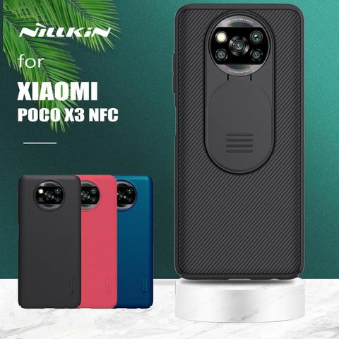 Funda para Xiaomi Poco X3 NFC Nillkin CamShield, carcasa deslizante para cámara, cubierta esmerilada, funda delgada para Xiaomi Poco X3 NFC versión Global ► Foto 1/6