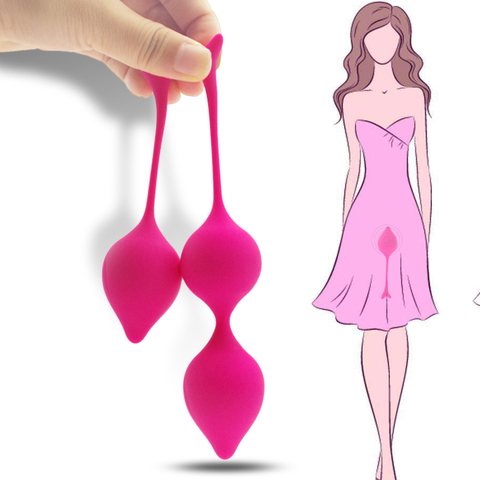 100% médico inteligente de silicona bolas Kegel apretar seguro Ben Wa bola inteligente amor máquina de ejercicio para adultos para mujer juguetes cuerpo masajeador ► Foto 1/6