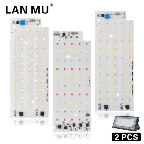 Chip de luz LED RGB de inundación, 2 uds., 50W, SMD 2835, foco reflector para exteriores, CA 220V-240V, para farola LED, iluminación de paisaje ► Foto 1/6