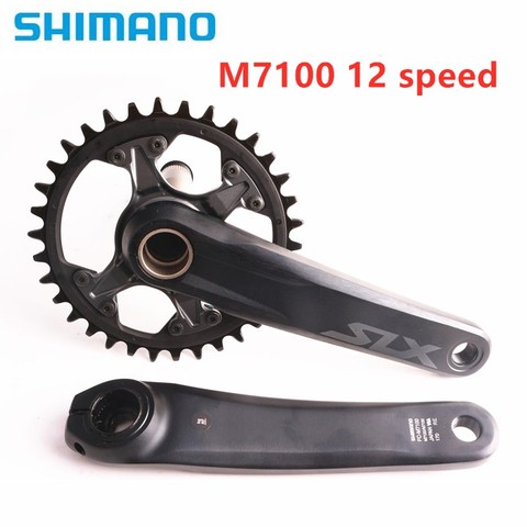 SHIMANO-platos y bielas de velocidad para bicicleta de montaña, SLX M7100 DEORE M6100 170/175 32/34T, 1X12S, 12 platos y bielas de velocidad ► Foto 1/5