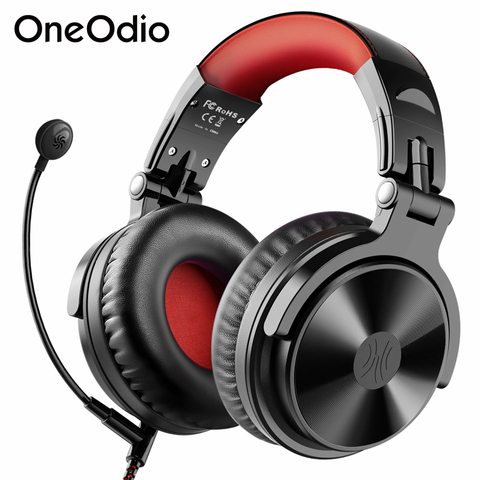 Oneodio-auriculares inalámbricos Pro M 5,0 con Bluetooth, auriculares estéreo con micrófono CVC8.0 y cable para juegos por teléfono, PC y PS4 ► Foto 1/6