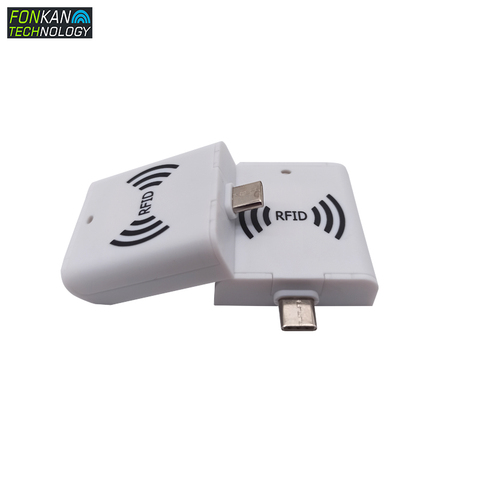 FONKAN-lector portátil UHF RFID OTG con interfaz tipo c, lector de teléfono portátil de 1M con APK y SDK, 860-960mhz ► Foto 1/6