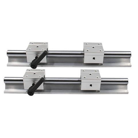 Riel de guía lineal redondo de aluminio CNC SBR16, 2400mm, 2450mm, 2500mm, 2550mm, bloque de diapositiva lineal SBR16UU ► Foto 1/6