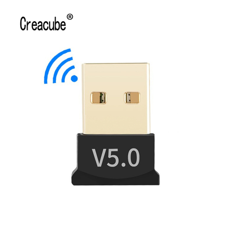 Creacube V5.0 inalámbrico USB Bluetooth 5,0 Adaptador Bluetooth Dongle receptor de música Adaptador transmisor Bluetooth para PC ► Foto 1/6