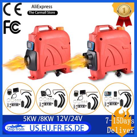 De coche de 12V/24V aparcamiento calentador de aire calentador diesel coches calentador de 5KW para RV autocaravana, remolque camiones barcos caravanas de Camping ► Foto 1/6